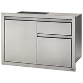 36" x 24" Single Door & Waste Bin Cabinet